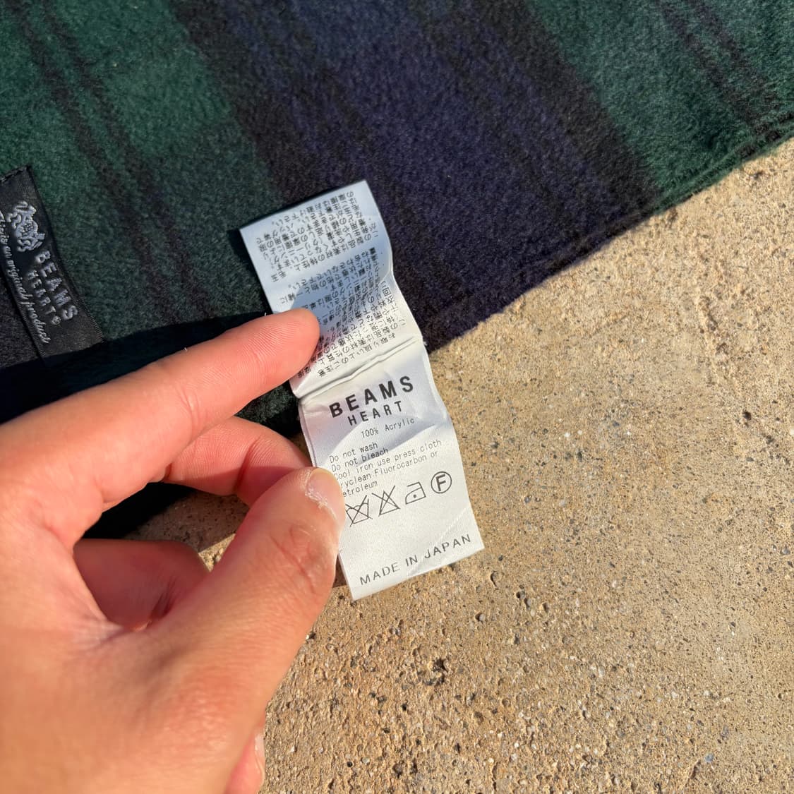 빔즈 Heart 빈티지 체크 머플러 OS 상품이미지4