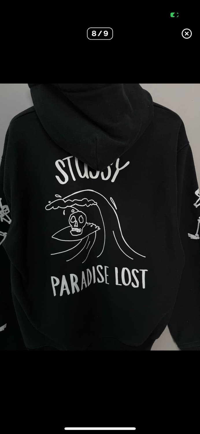 스투시 파라다이스 로스트 빅로고 후드티 A3552 상품이미지7