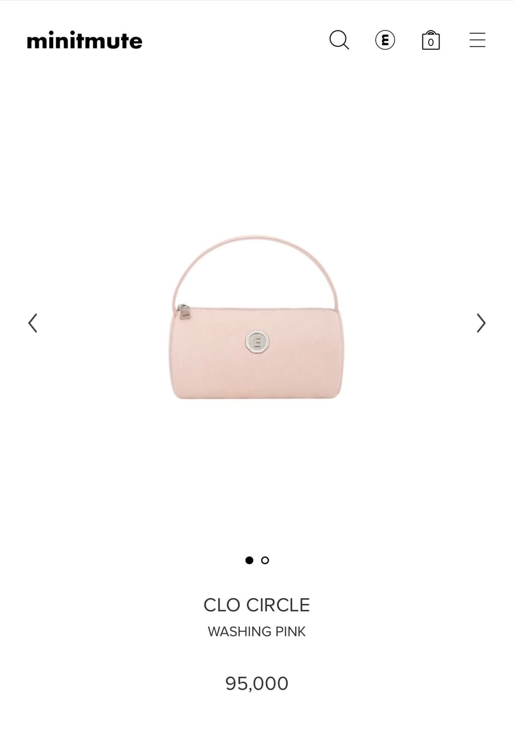 [새제품] 미닛뮤크 클로써클 워싱 핑크 상품이미지1