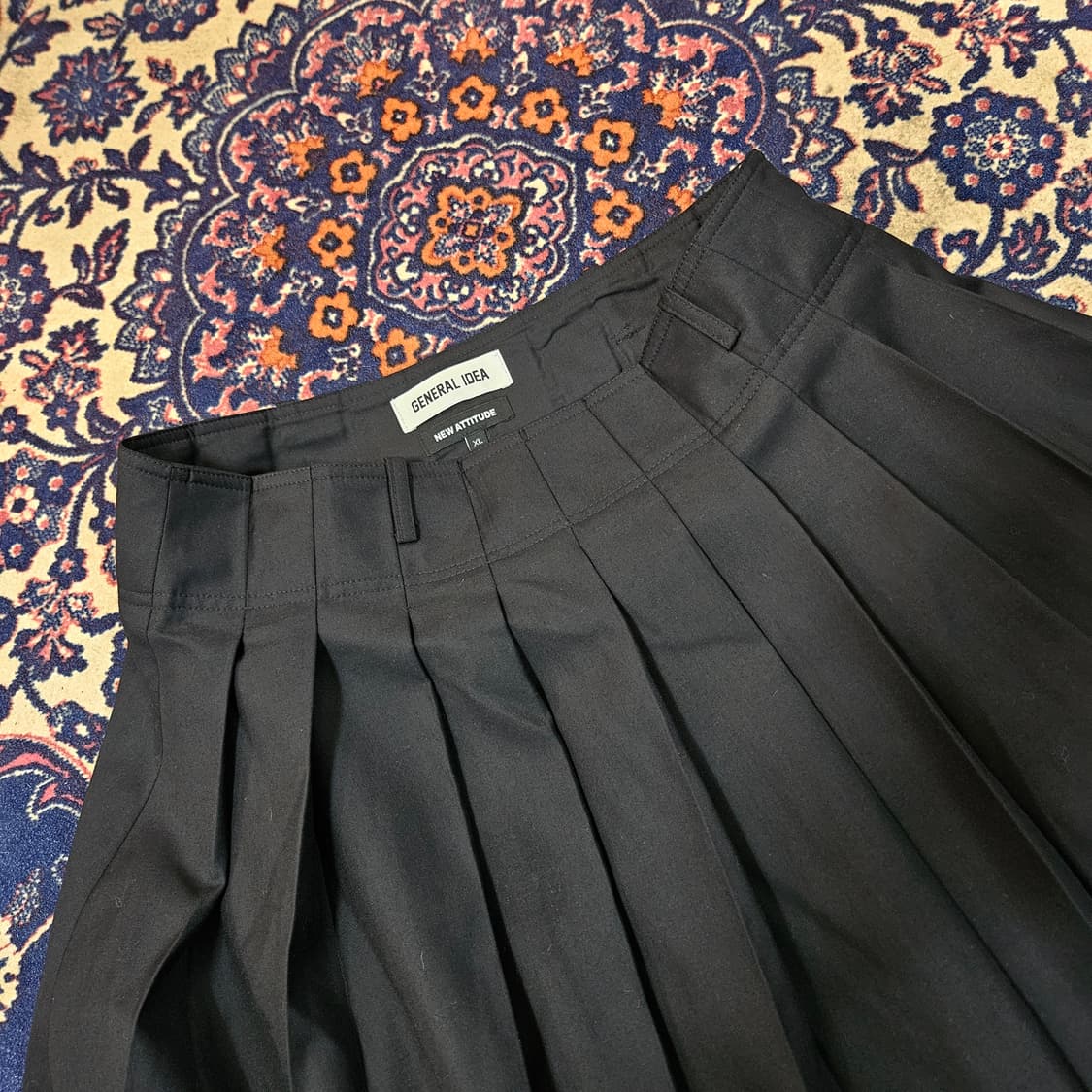 제네럴아이디어 25ss 파인 플리츠 미디 스커트 XLsize 상품이미지4