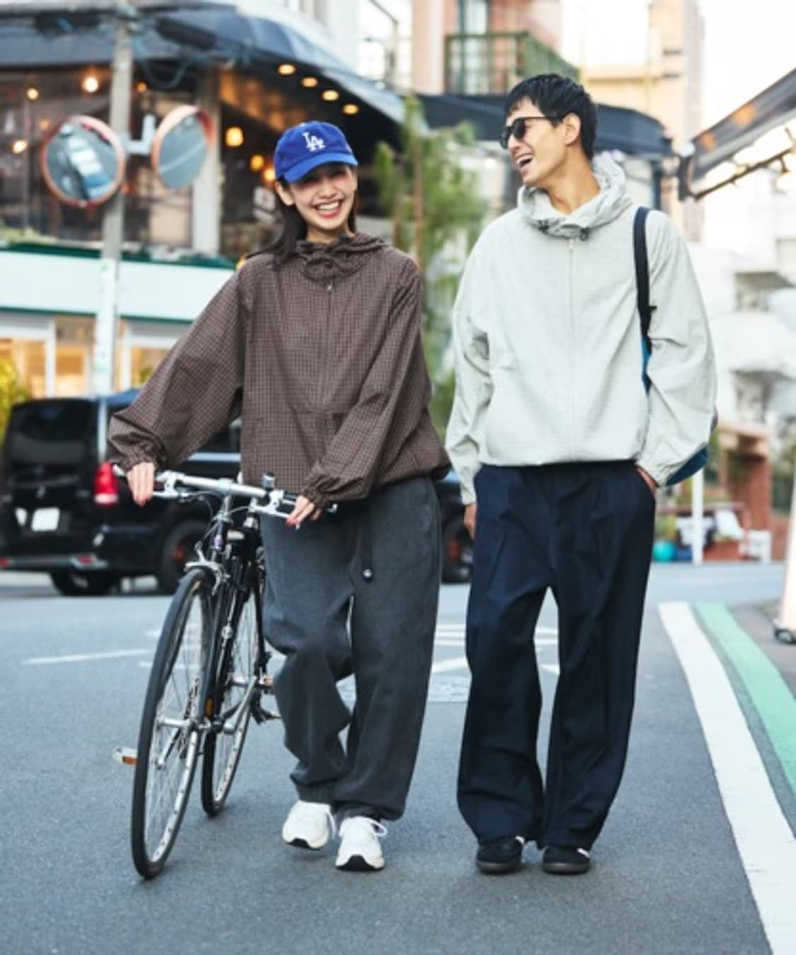 프릭스스토어 빅 실루엣 체크 집업 후디 상품이미지8