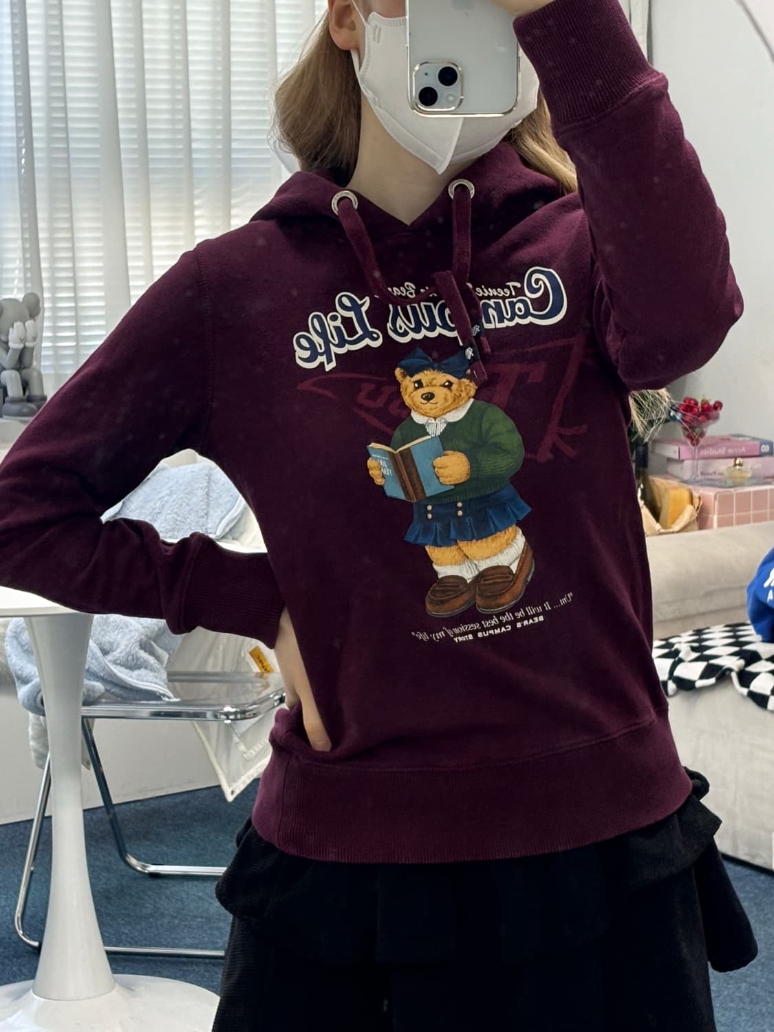 티니위니 곰돌이 후드티🐻🤍 상품이미지1