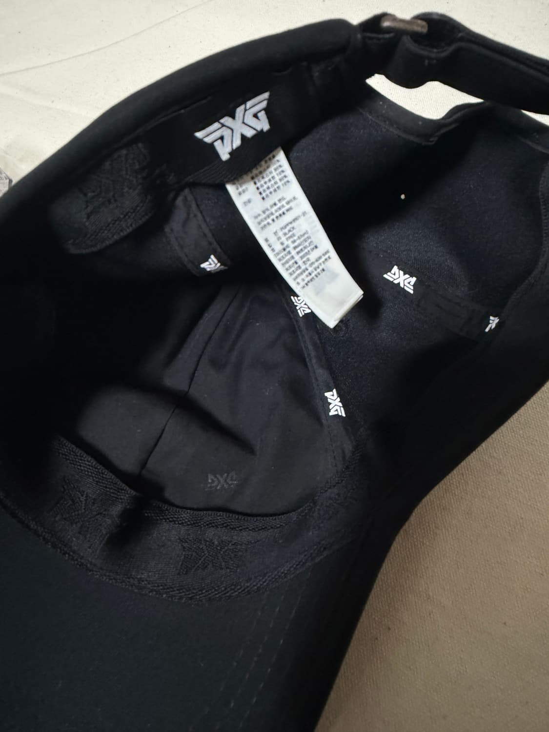 PXG 블랙 볼캡 모자 (매장 구입) 상품이미지4