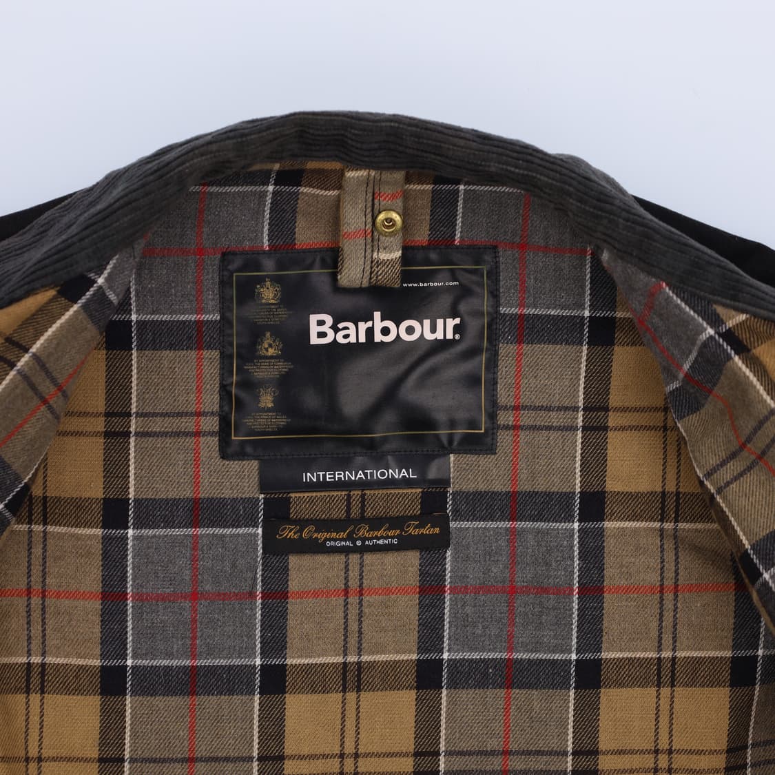 95 바버 인터네셔널 A7 벨티드 왁스 자켓 블랙 4221 상품이미지5