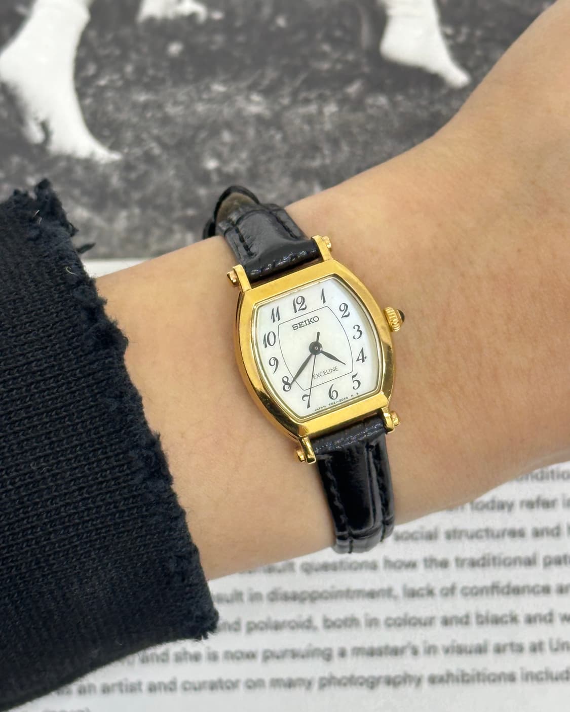 세이코 엑셀린 자개 다이얼 쿼츠 시계 상품이미지10