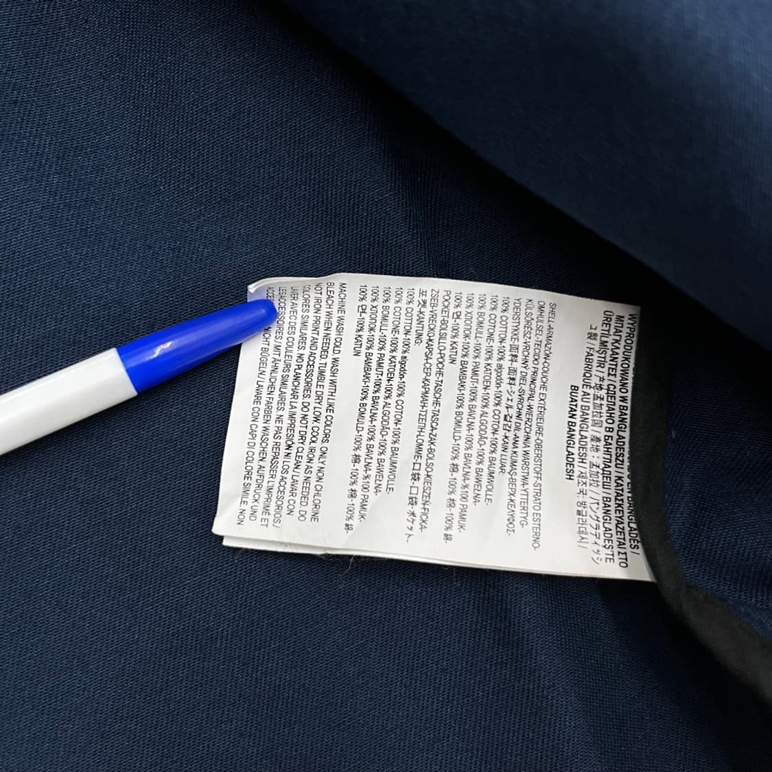 반스 네이비 백로고 셔츠자켓 M 상품이미지7