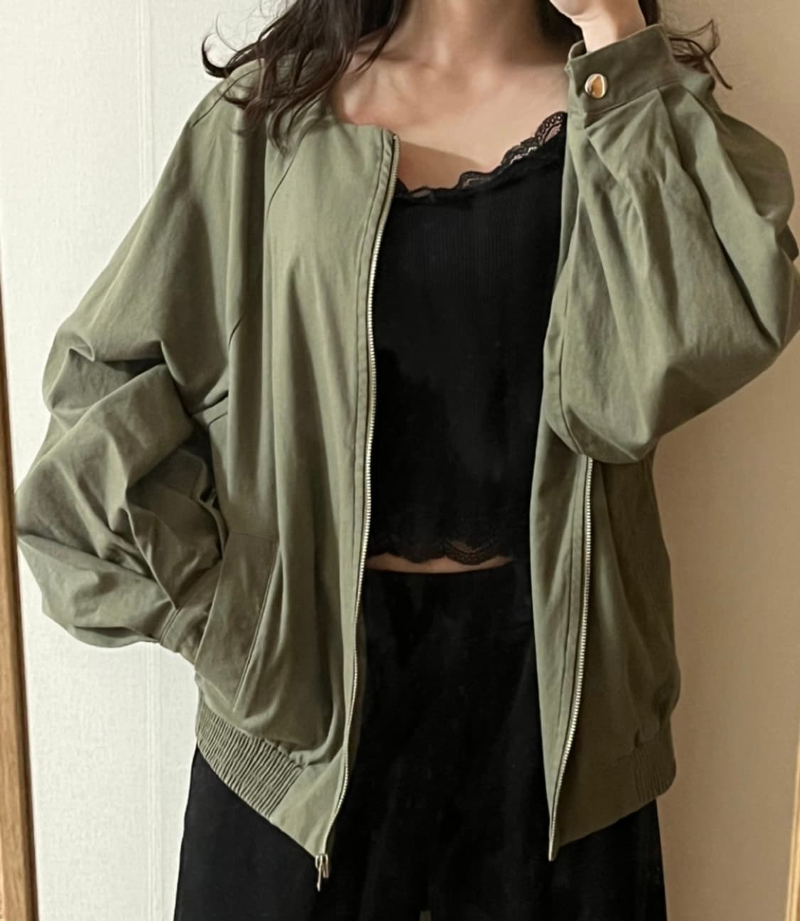 자라)카키점퍼 상품이미지3