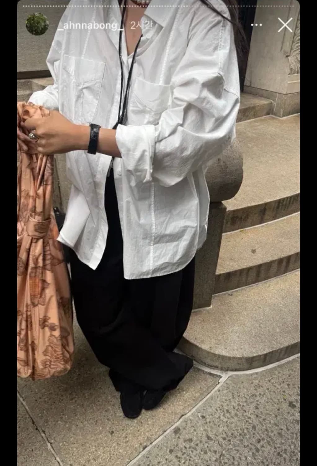 ETHOS 에토스 포켓 스티치 셔츠 화이트 상품이미지1