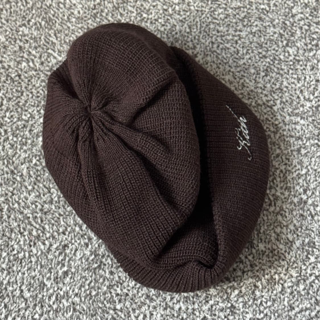 키스 스크립트 클래식 비니 브라운 상품이미지4