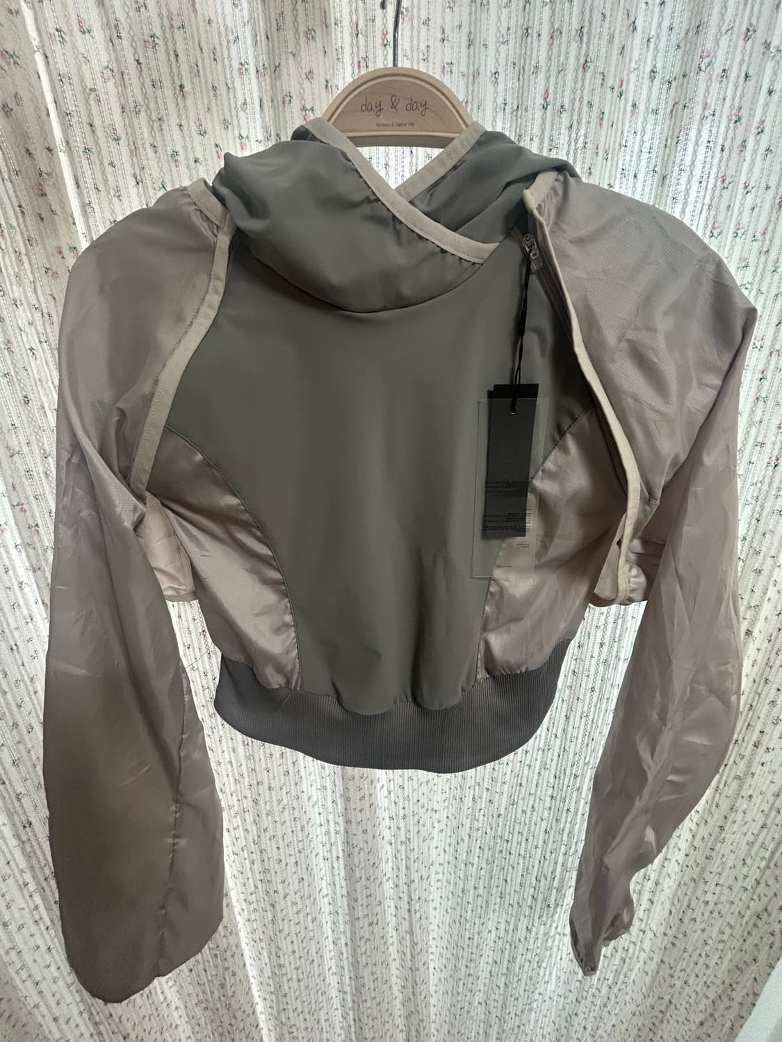 오호스 투웨이 후디 볼레로 카키 상품이미지3