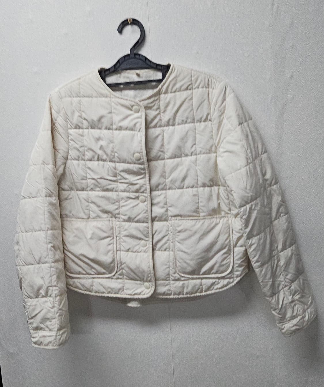 8 세컨즈 누빔 경량패딩 아이보리 S 상품이미지1