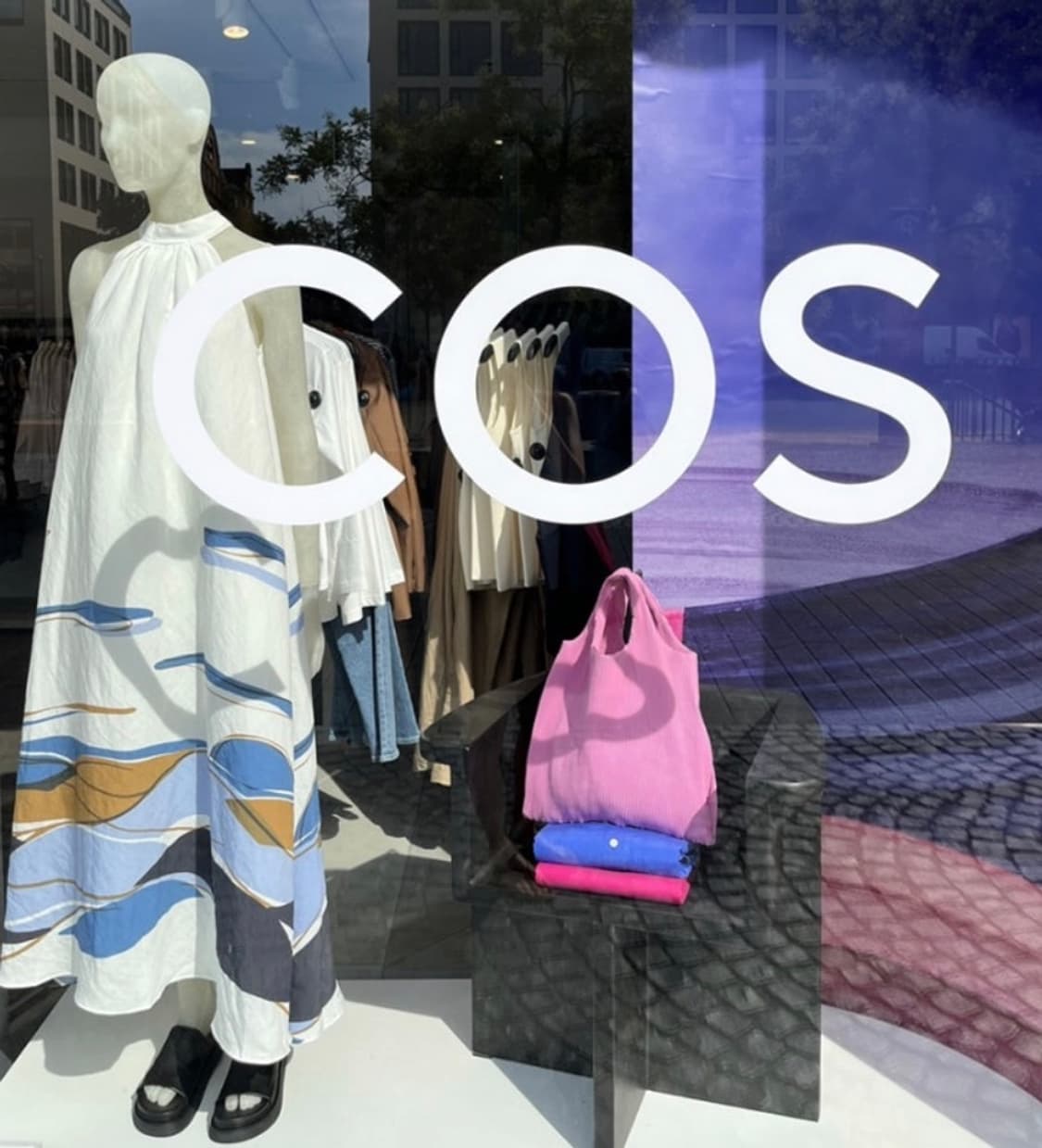 COS 코스 핑크 플리츠 토트백 상품이미지4