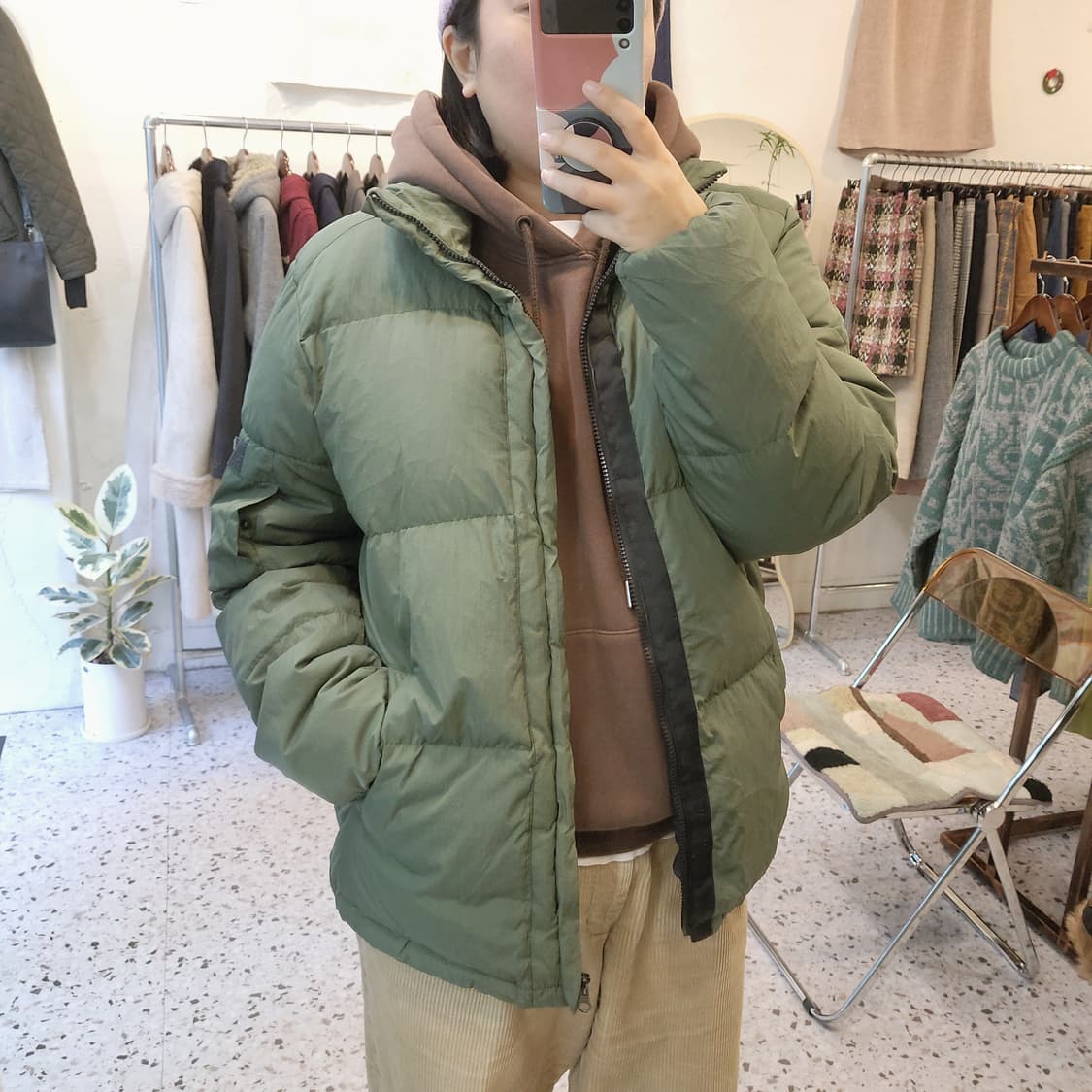 에디바우어 EBTEK 덕다운 패딩 남성 M 상품이미지2