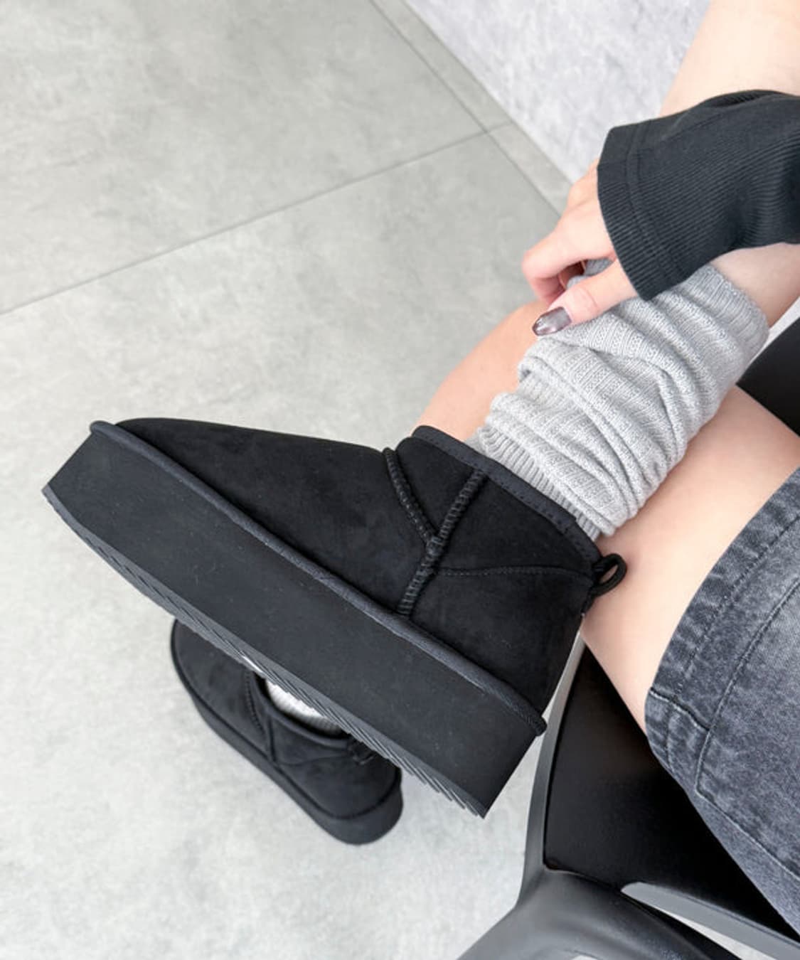 WEGO 플랫폼 숏어그 부츠 230 상품이미지1