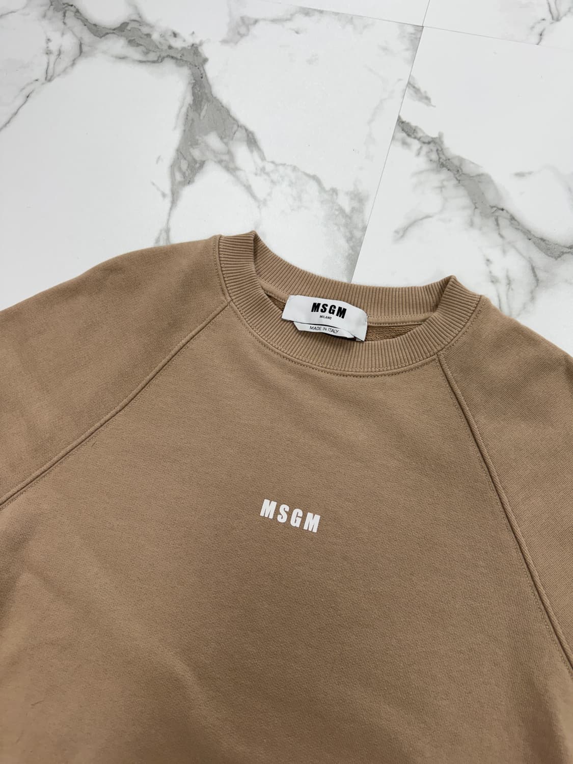 MSGM 베이지 로고 맨투맨 상품이미지3