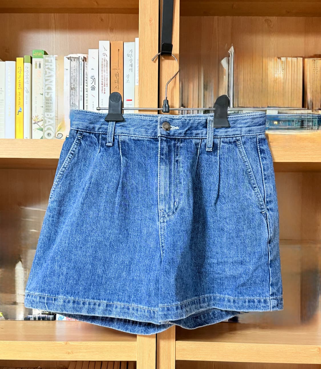 타낫 턱 데님 쇼츠 tuck denim shorts small 상품이미지2