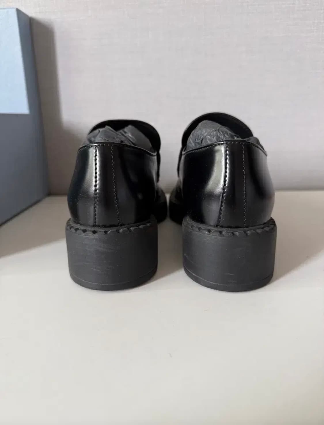 프라다 초콜릿 브러쉬드 로퍼 여성 37 240mm 상품이미지5