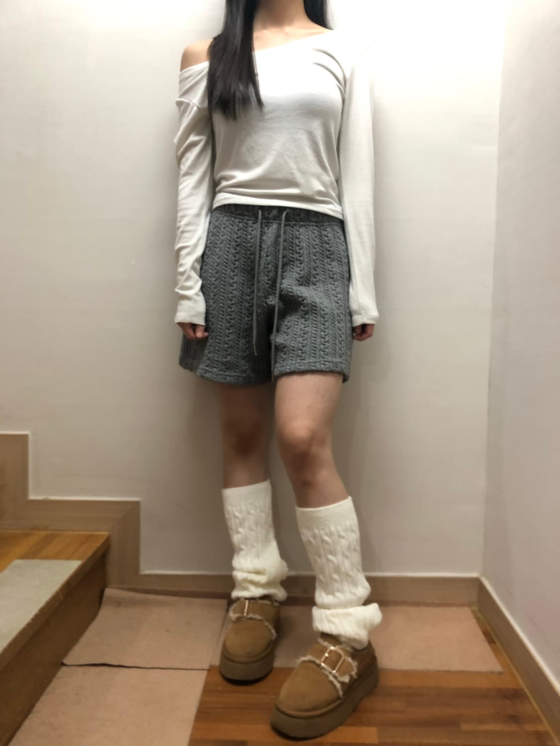 빈티지 그레이 니트 팬츠 상품이미지5