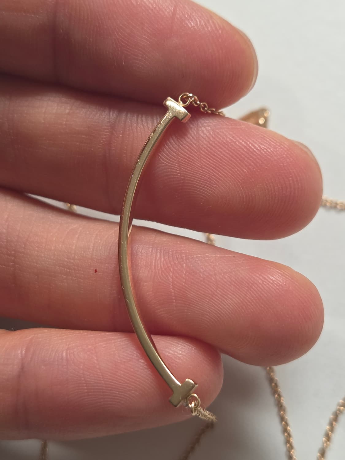 [정품] 티파니 T 스마일 로즈골드 스몰 목걸이 상품이미지6