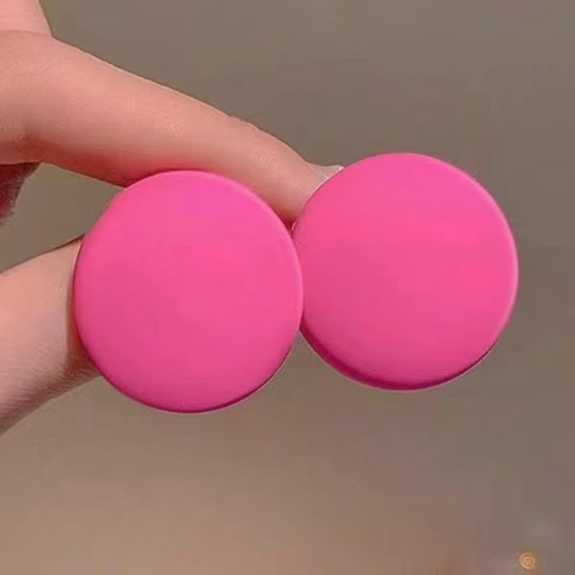 핫핑크 볼 귀걸이 상품이미지1