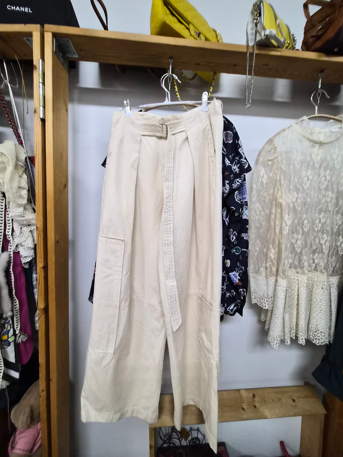 베네통 프릴 블라우스. 자라 와이드 카고팬츠 상품이미지7