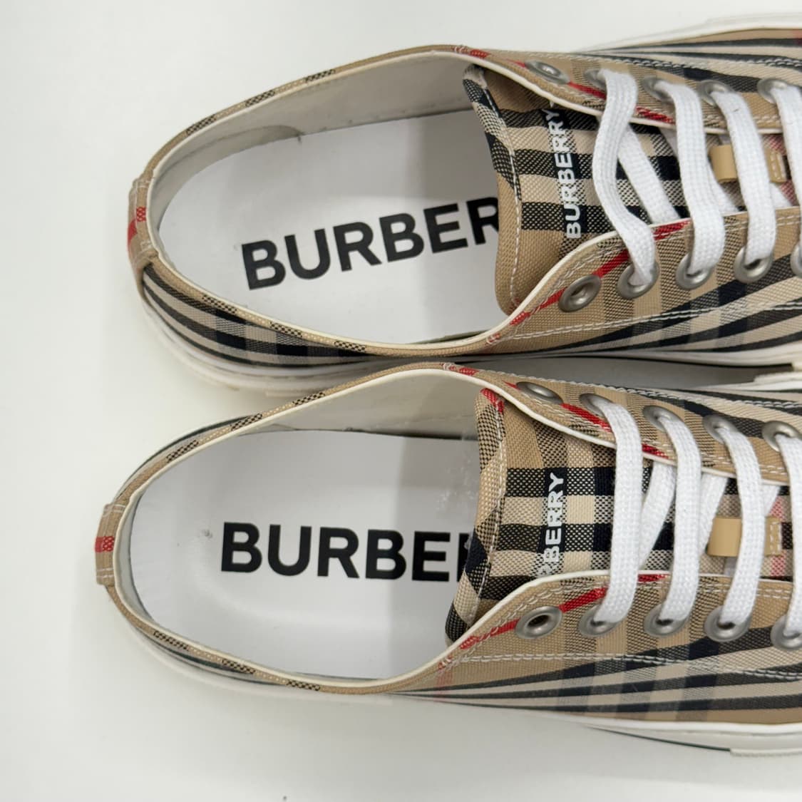 [41] 버버리 체크 코튼 스니커즈 상품이미지6