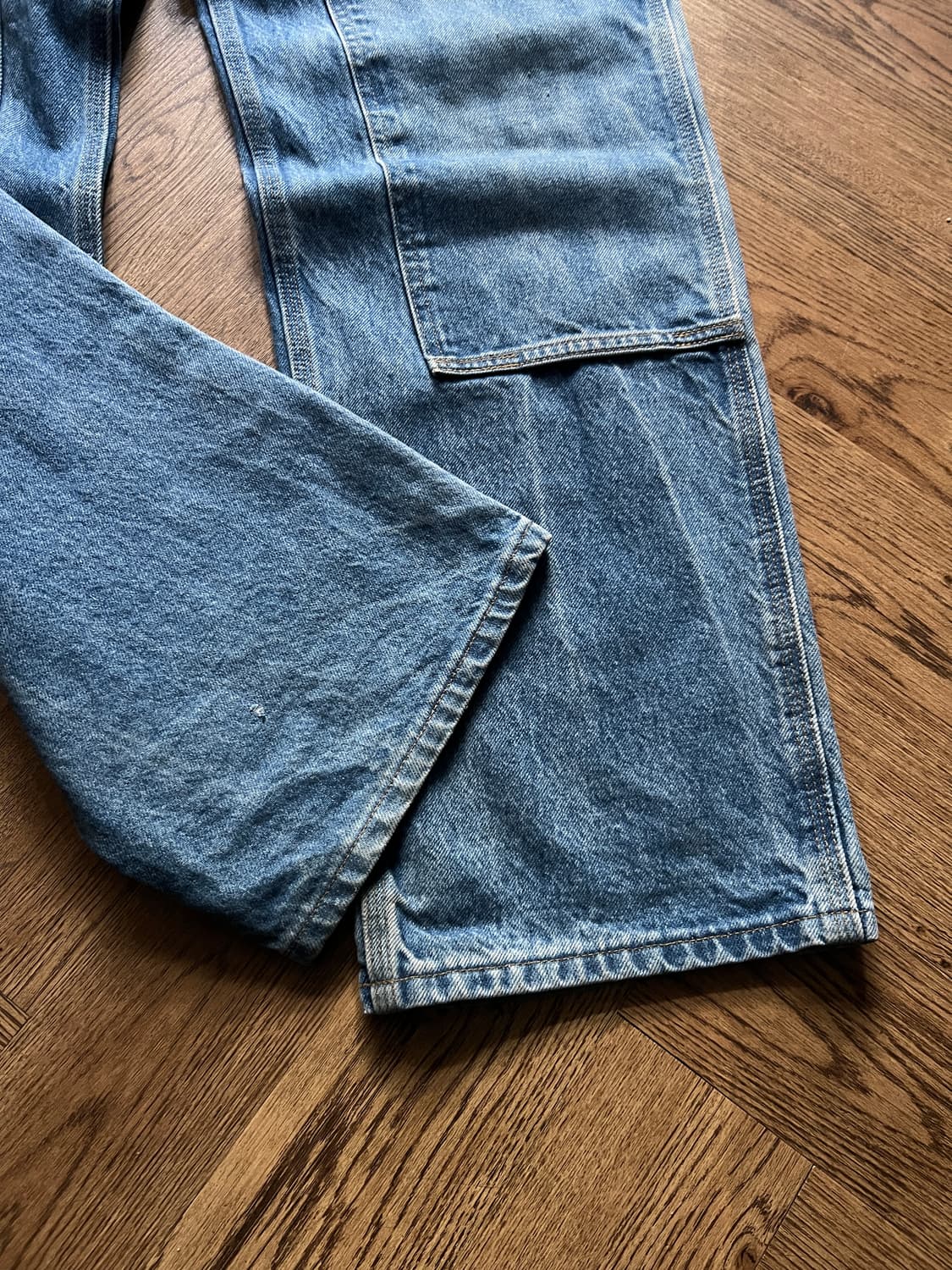 [32]칼하트 USA 빈티지 페이딩 더블니 워크 데님 팬츠 상품이미지2