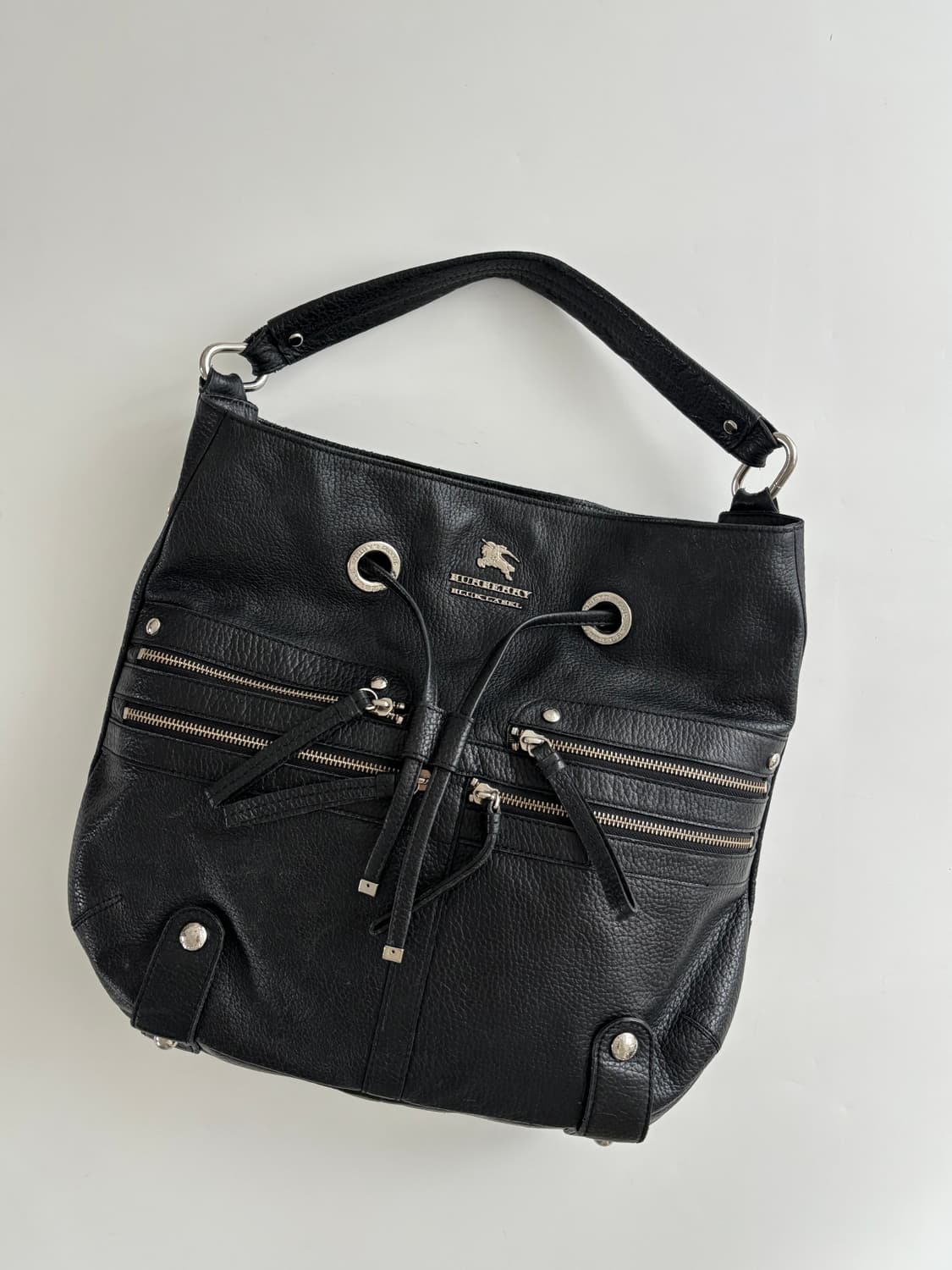 Burberry 버버리 블루라벨 블랙 레더 숄더백 상품이미지4