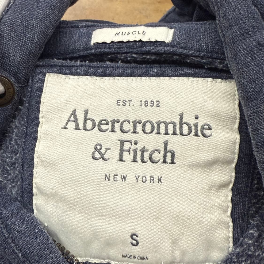 아베크롬비 데님st 블루 후드집업 상품이미지5