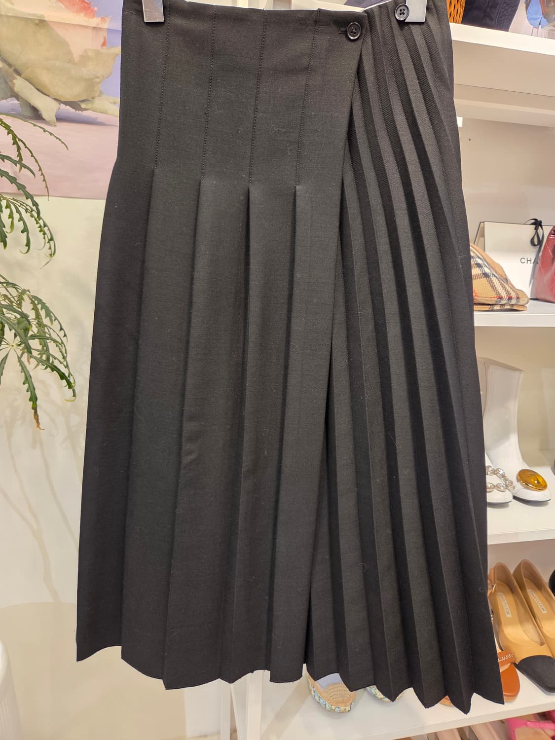 COS 코스 울혼방 플리츠 랩 스커트 상품이미지3