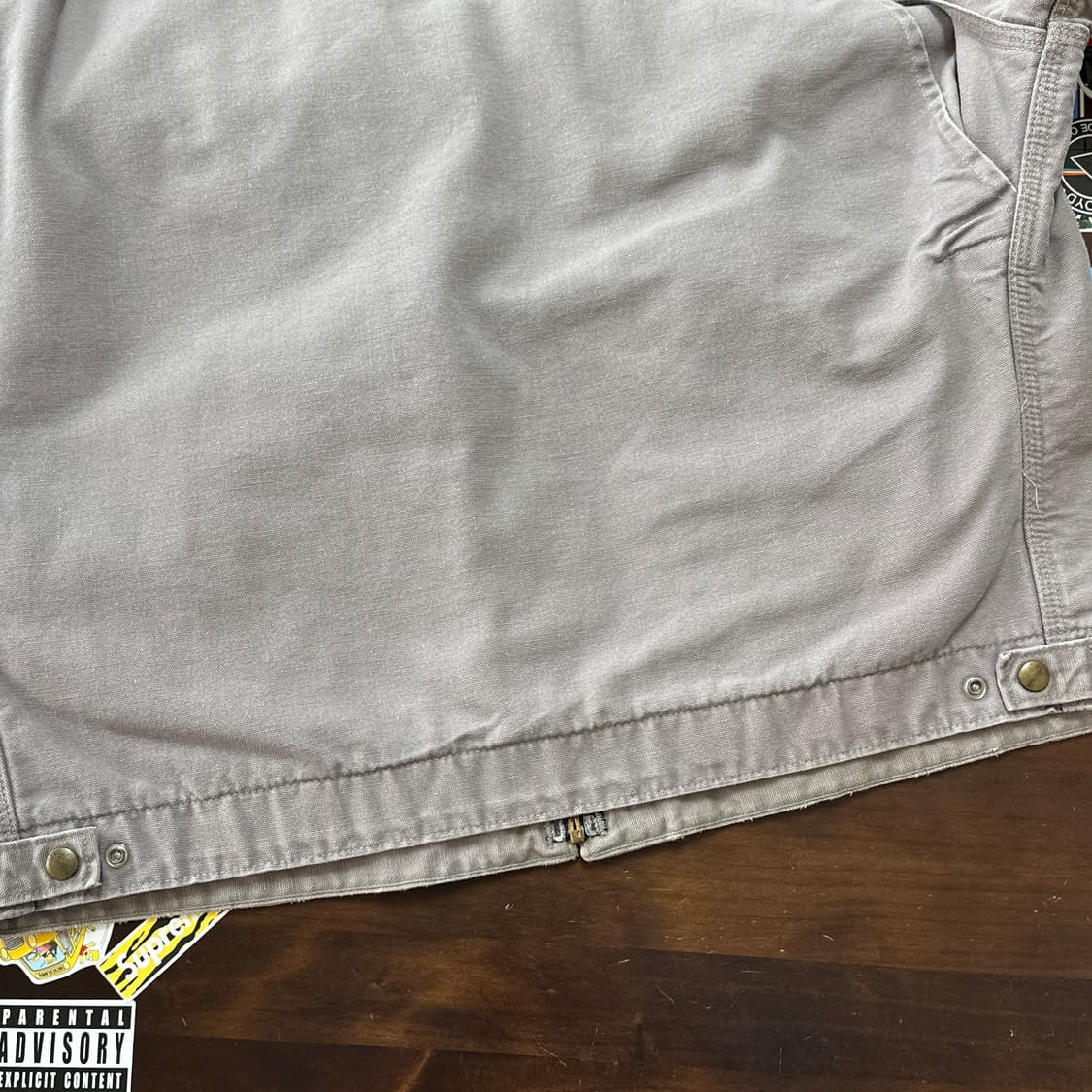 90s USA 칼하트 J76 CMT 샌드스톤 디트로이트 자켓 XL-R 상품이미지6