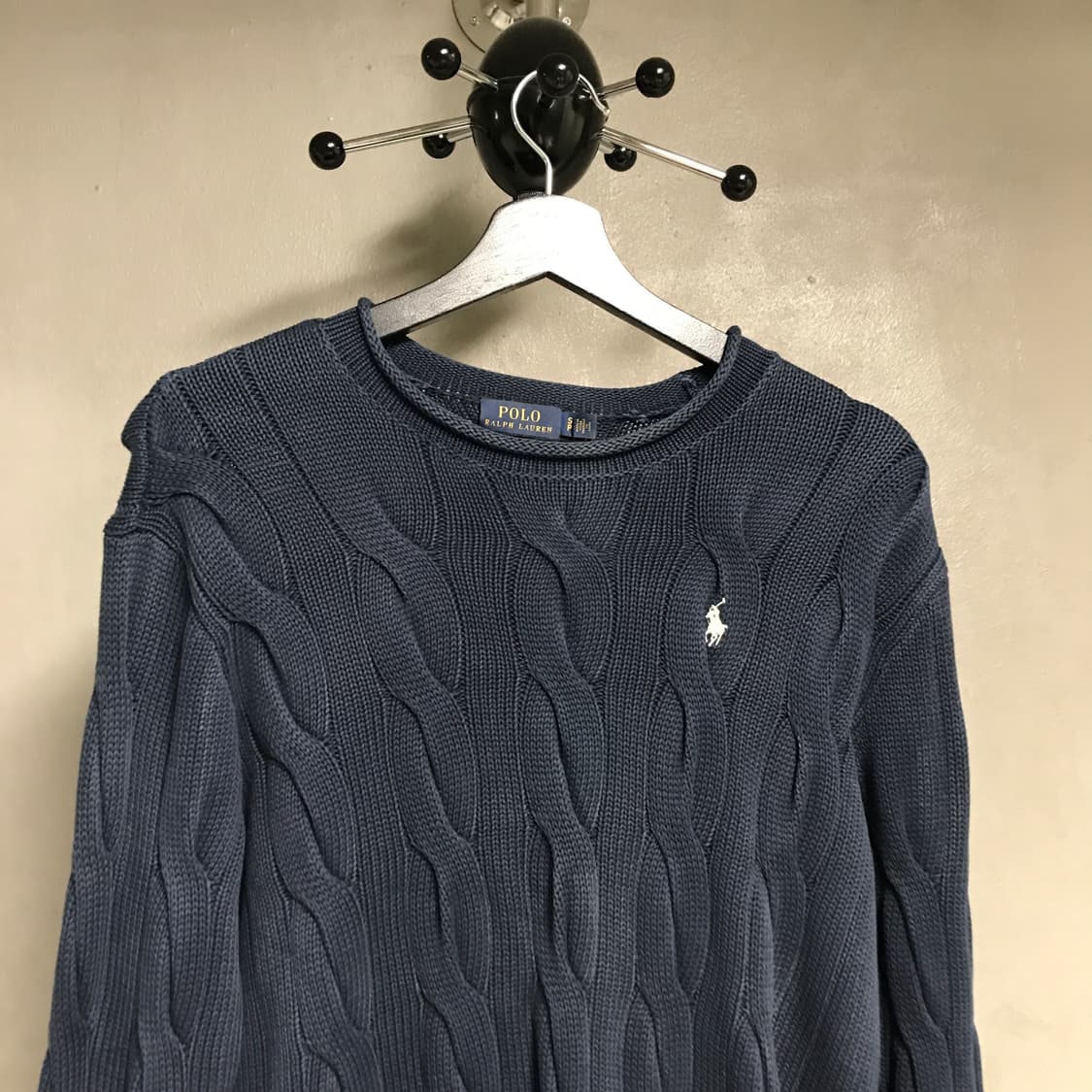 폴로 랄프로렌 케이블 니트 네이비 S 상품이미지2