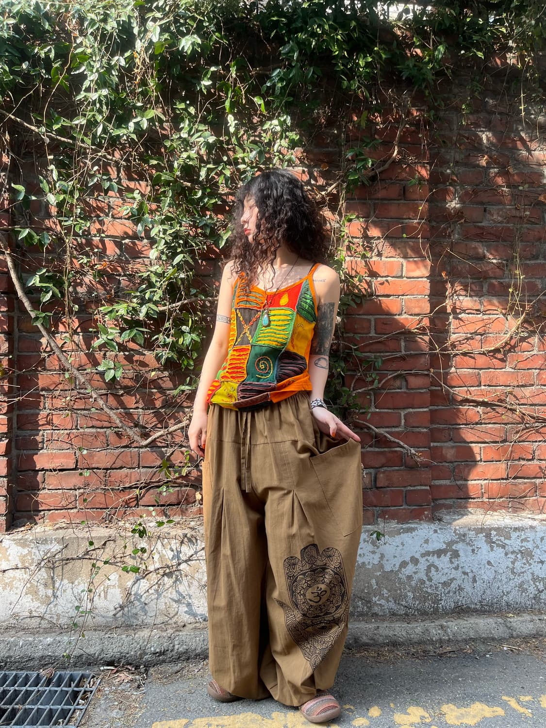 히피 문양 팬츠 상품이미지1