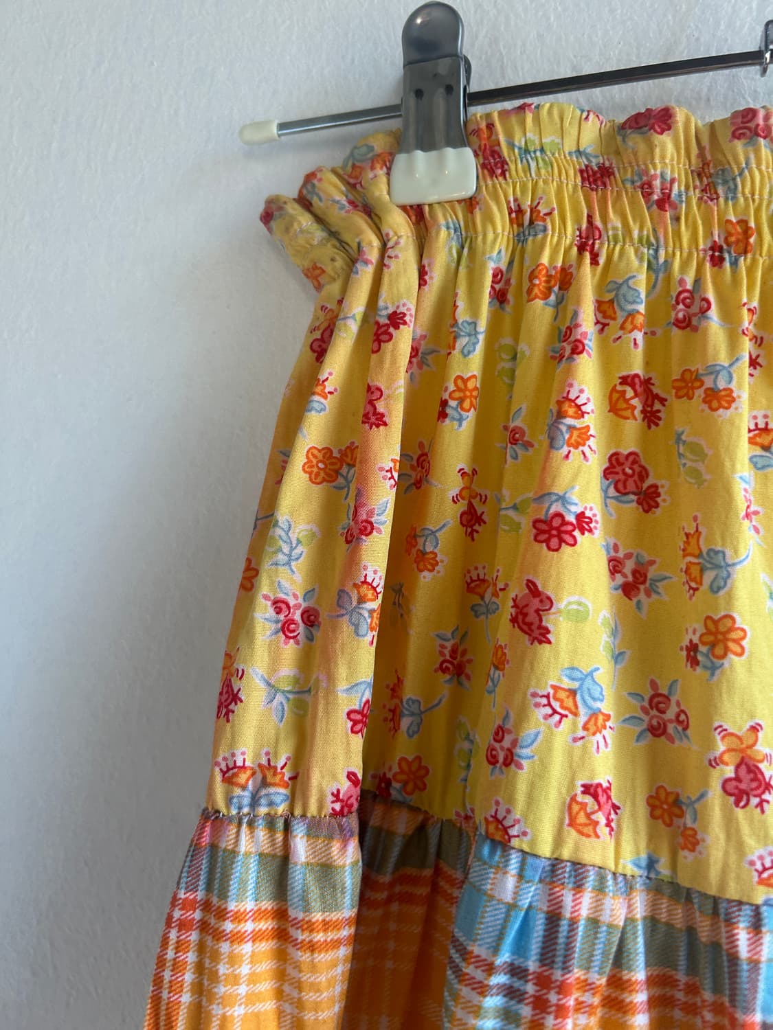 꽃 체크 스커트 상품이미지8