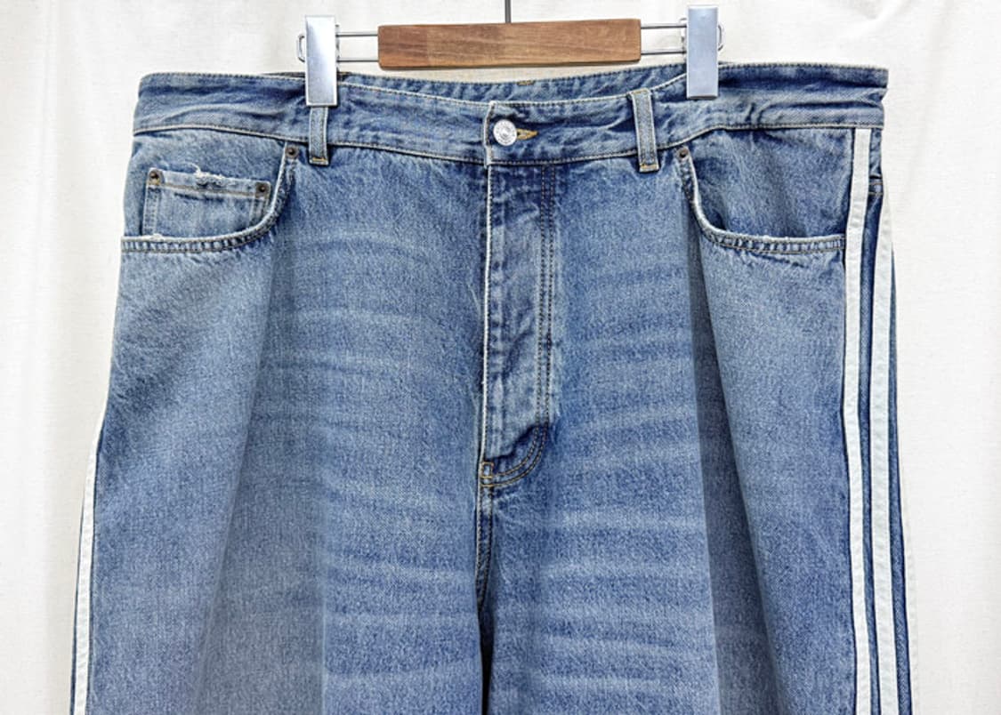 발렌시아가 아디다스 배기 데님 팬츠 연청 XL 상품이미지2