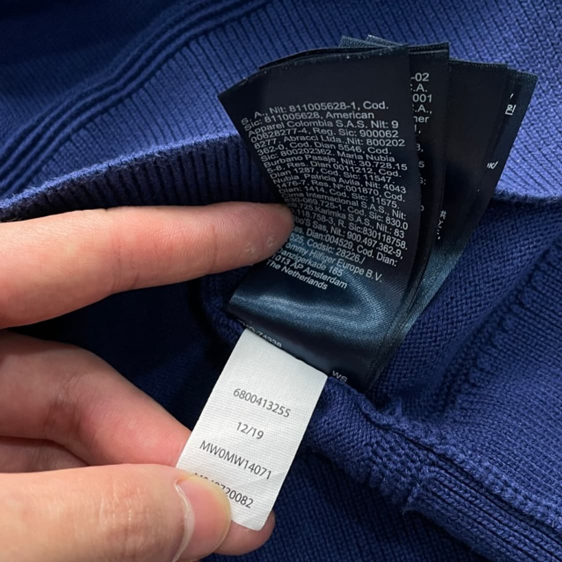 100 타미힐피거 니트집업 상품이미지5