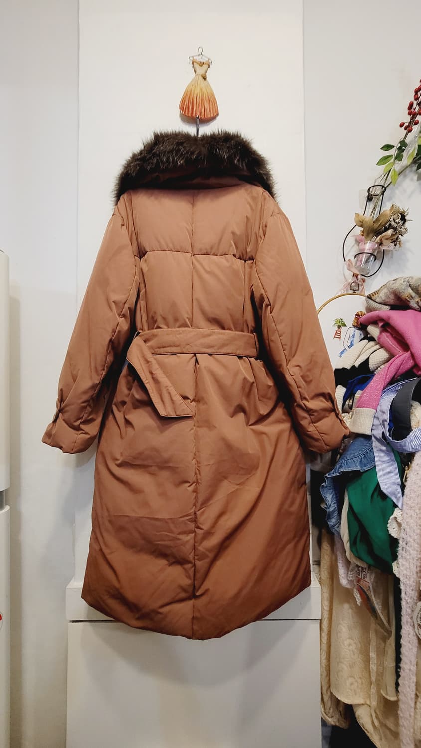 아이젤 트렌치 구스롱패딩 상품이미지4