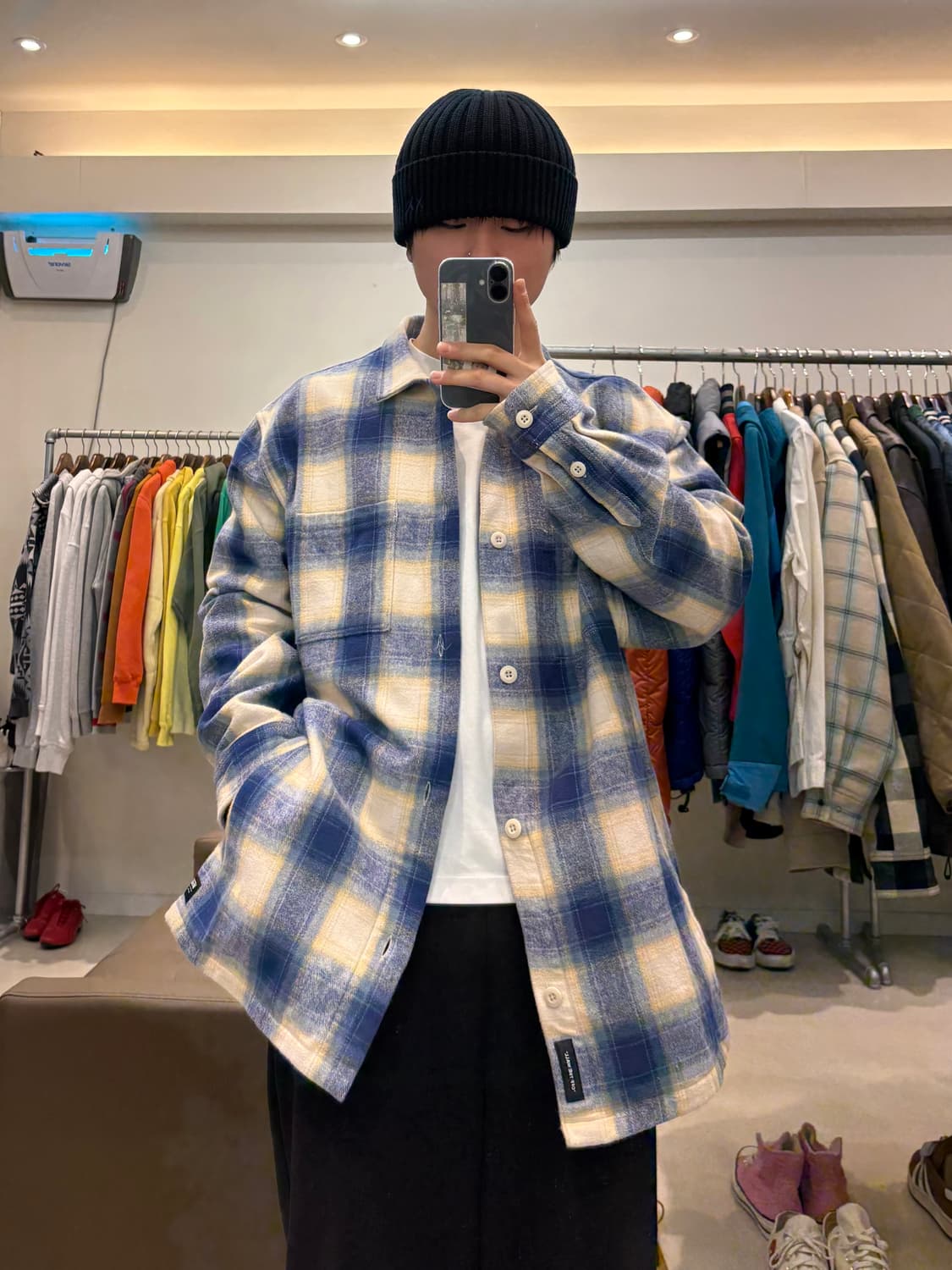 반스 체크 셔츠자켓 상품이미지5