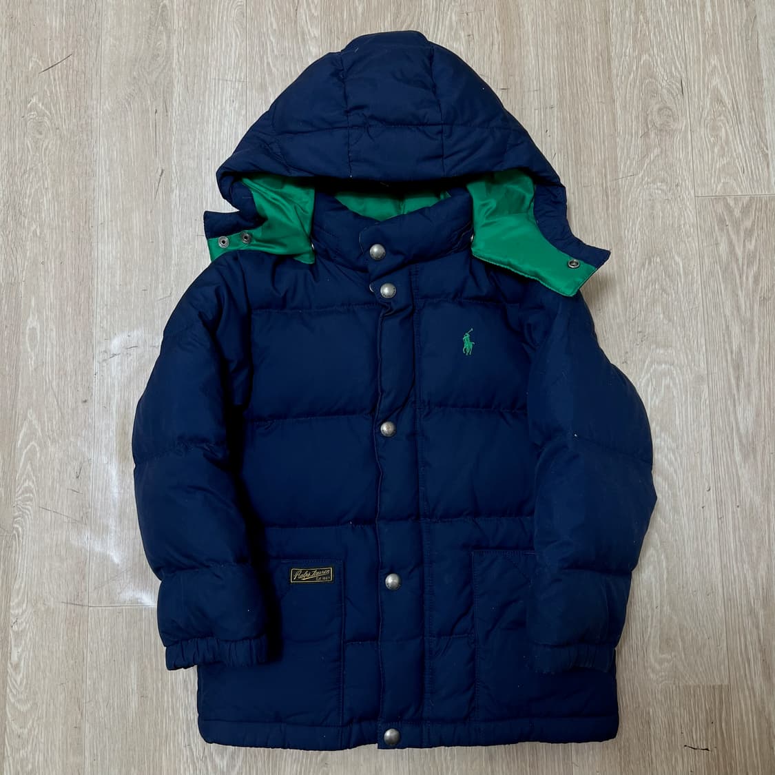 폴로 랄프로렌 키즈 덕다운 후드 패딩 5세  상품이미지1