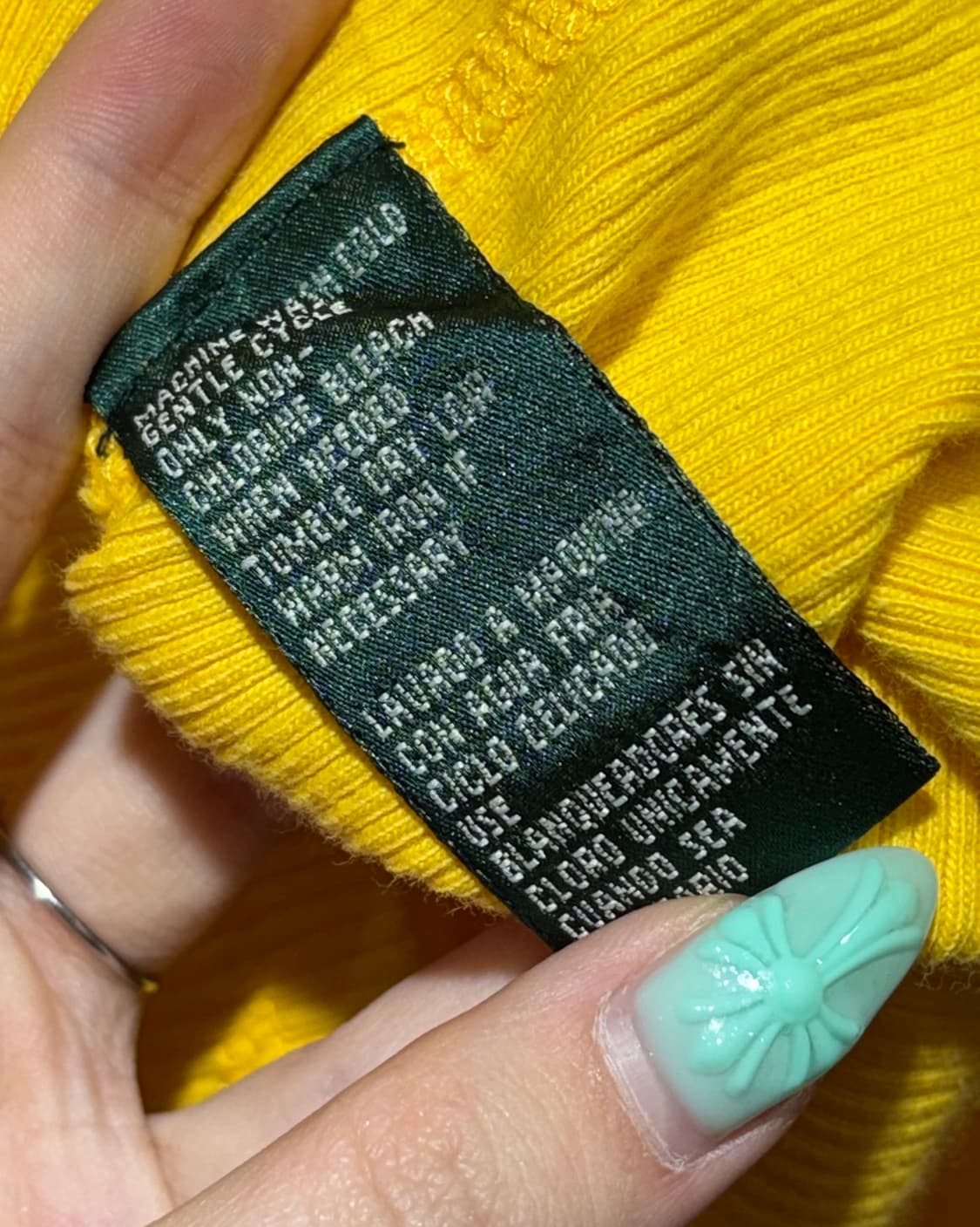 M 폴로랄프로렌 RL 미니로고 옐로우 니트 반팔  상품이미지6