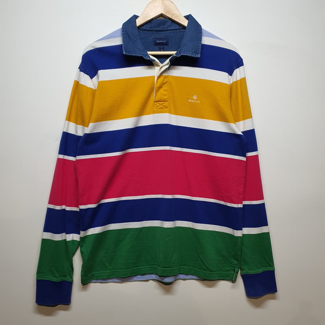 GANT 간트 럭비 스트라이프 긴팔 티셔츠 상품이미지1