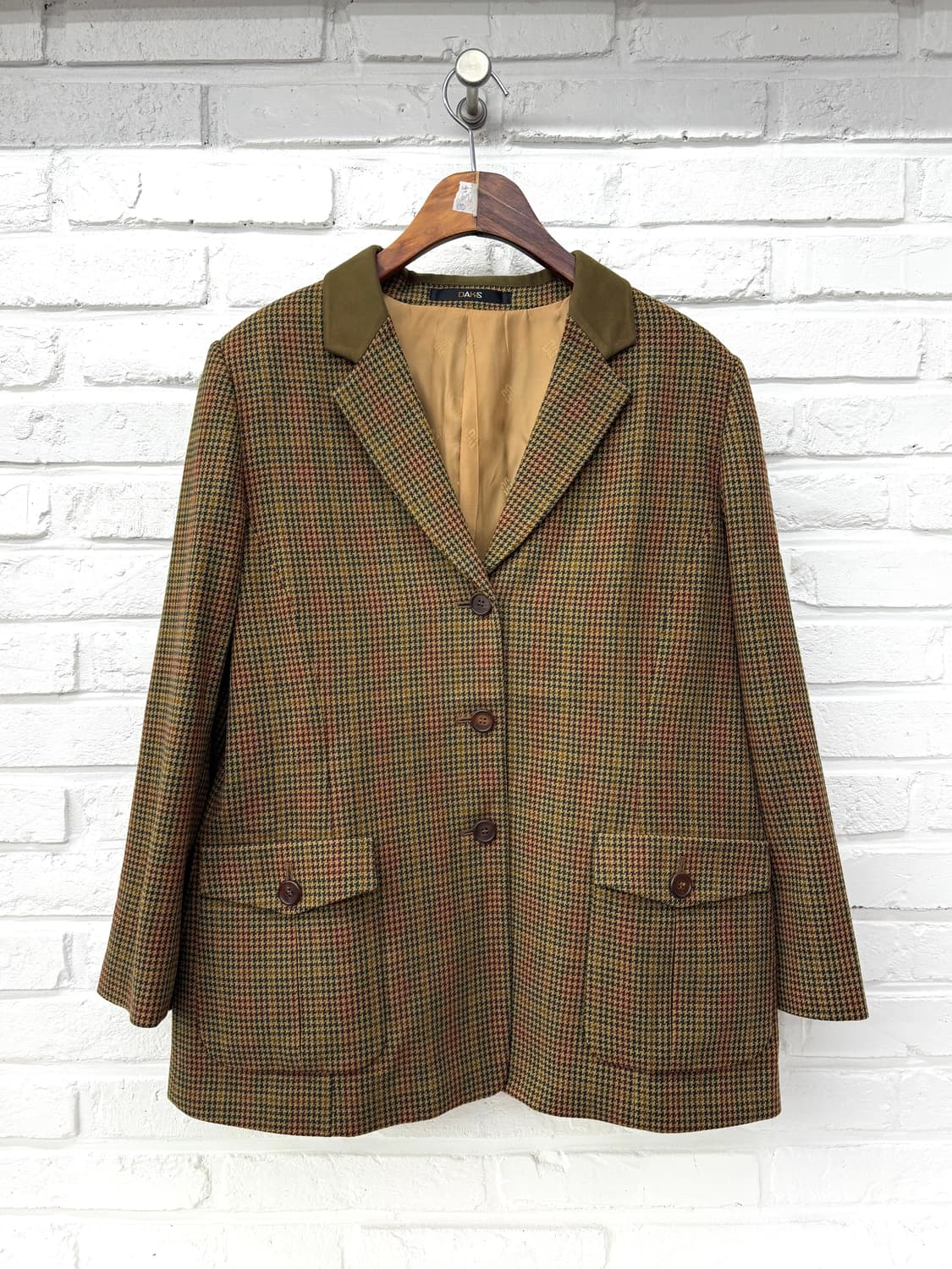 닥스 브라운 체크 모자켓 상품이미지3