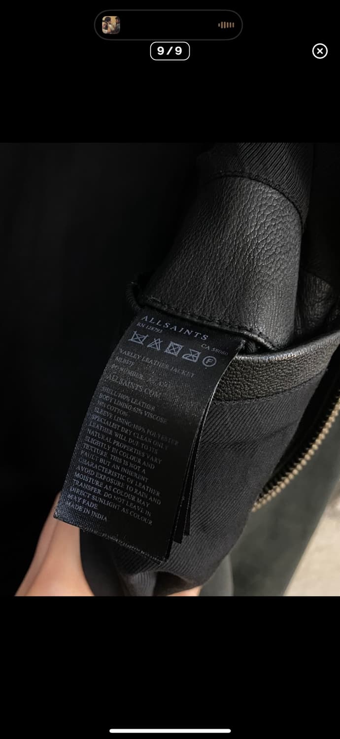 올세인츠 레더 자켓 xs 상품이미지9