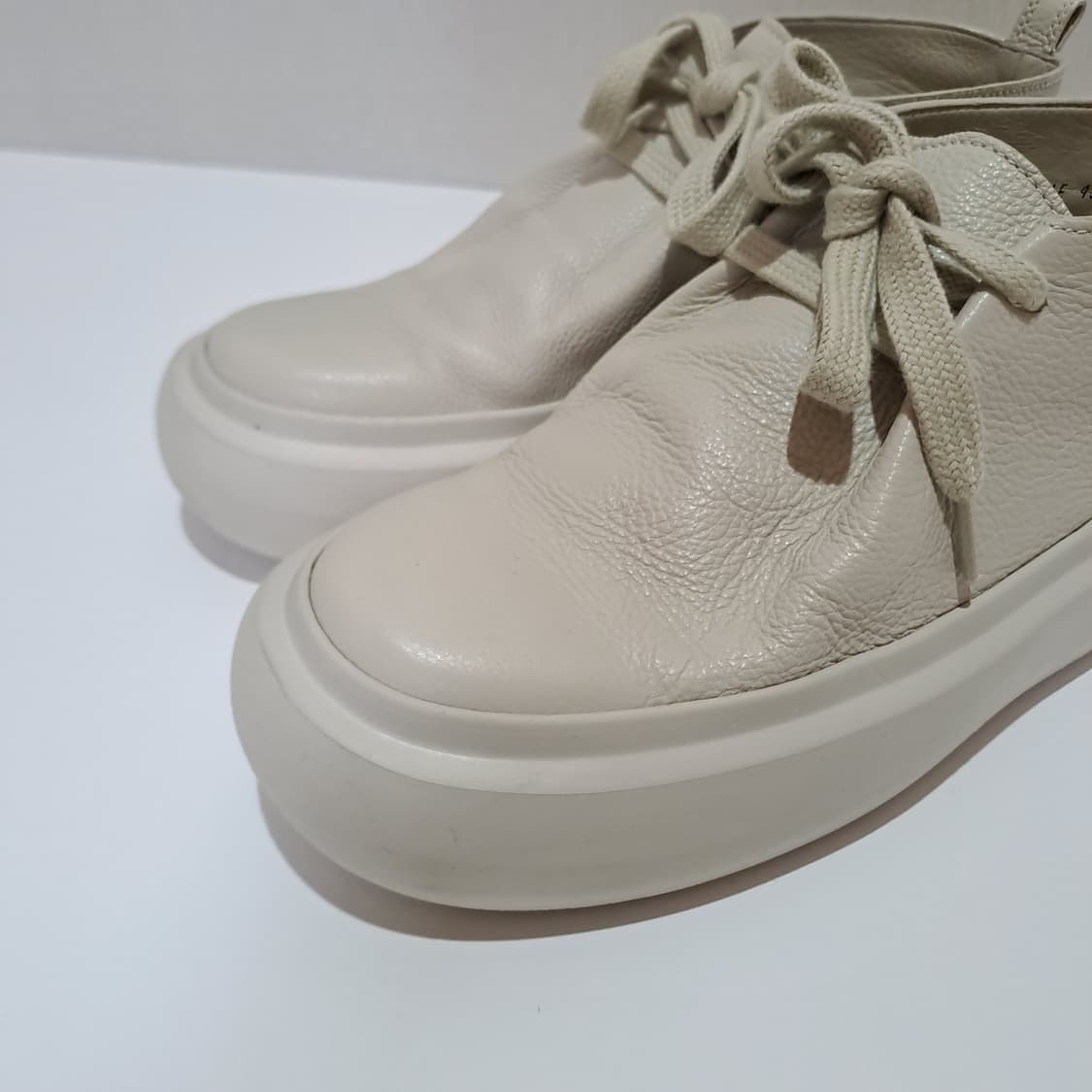 (택포) 솔리드옴므 플랫폼 더비 슈즈 베이지 43 B525 상품이미지2