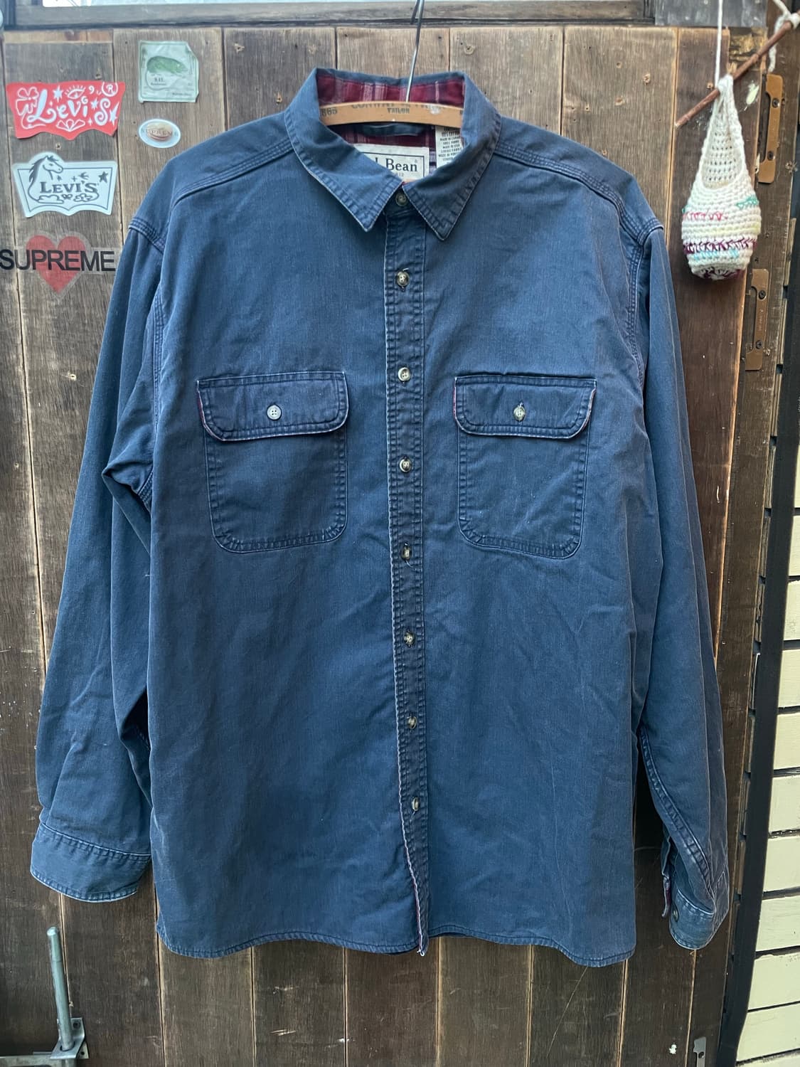 90-00s L.L.Bean Heavy Cotton Shirt 상품이미지2