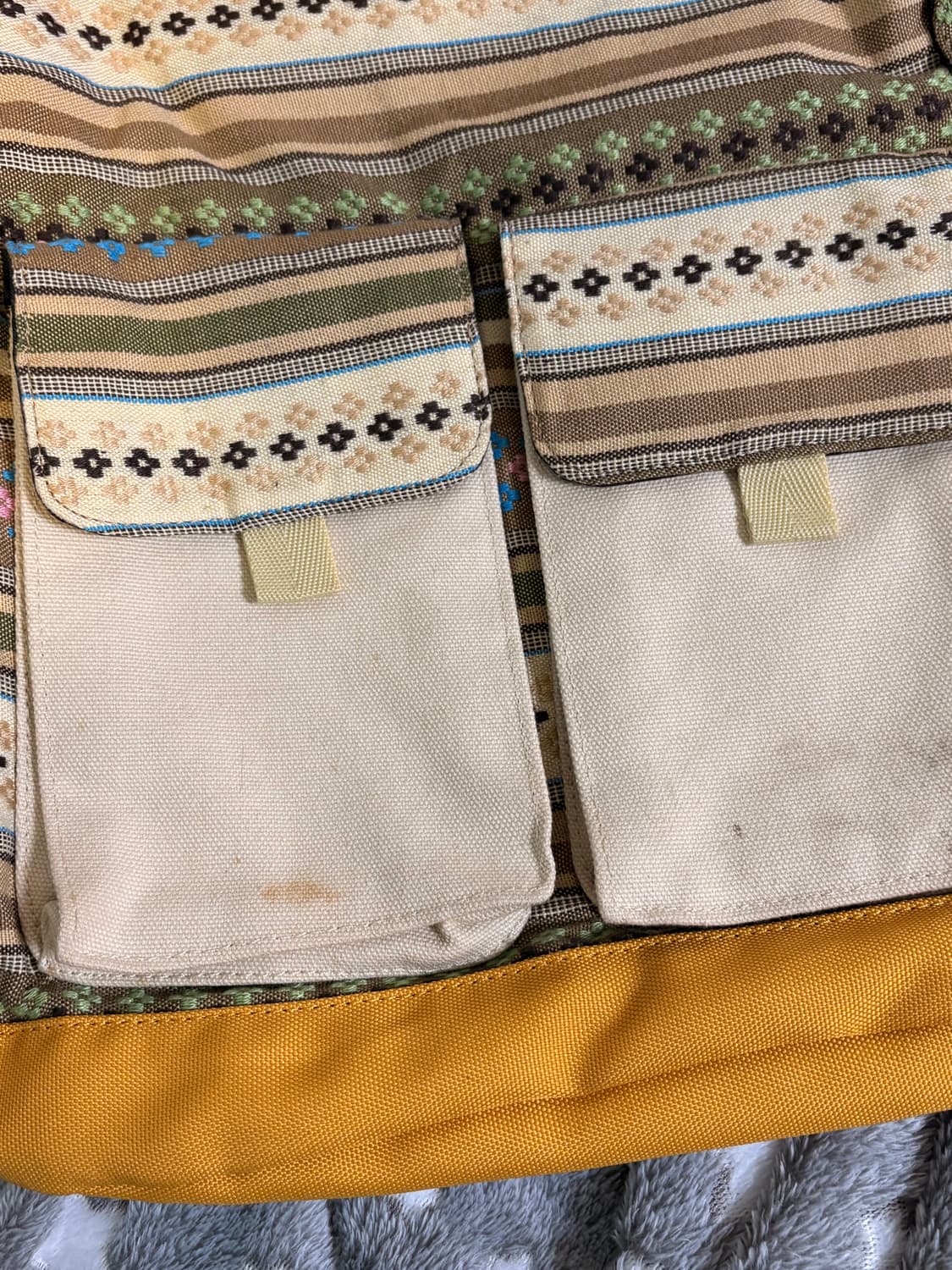 columbia 모리걸 빈티지 패턴 백팩 일본 컬럼비아 y2k 상품이미지2