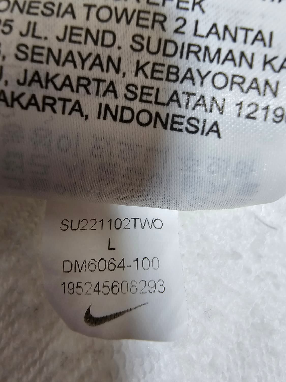 나이키 여성 오버사이즈 화이트 집업 후두 크롭 L/90 새상품 상품이미지7