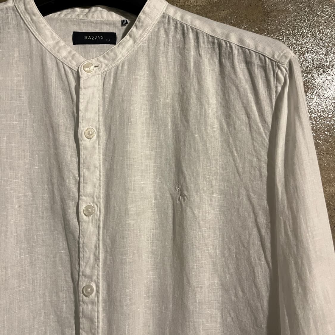 헤지스 헨리넥 린넨 셔츠 상품이미지2