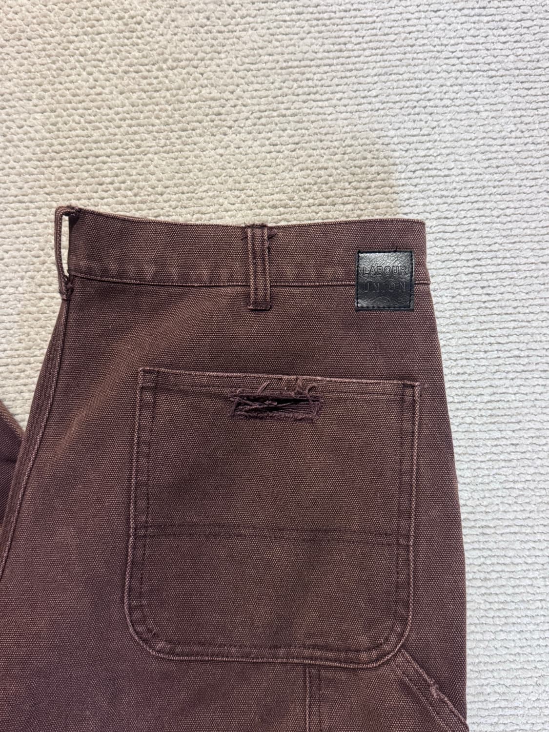 Labour Union 레이버유니언 워싱캔버스 워크팬츠 32 상품이미지4