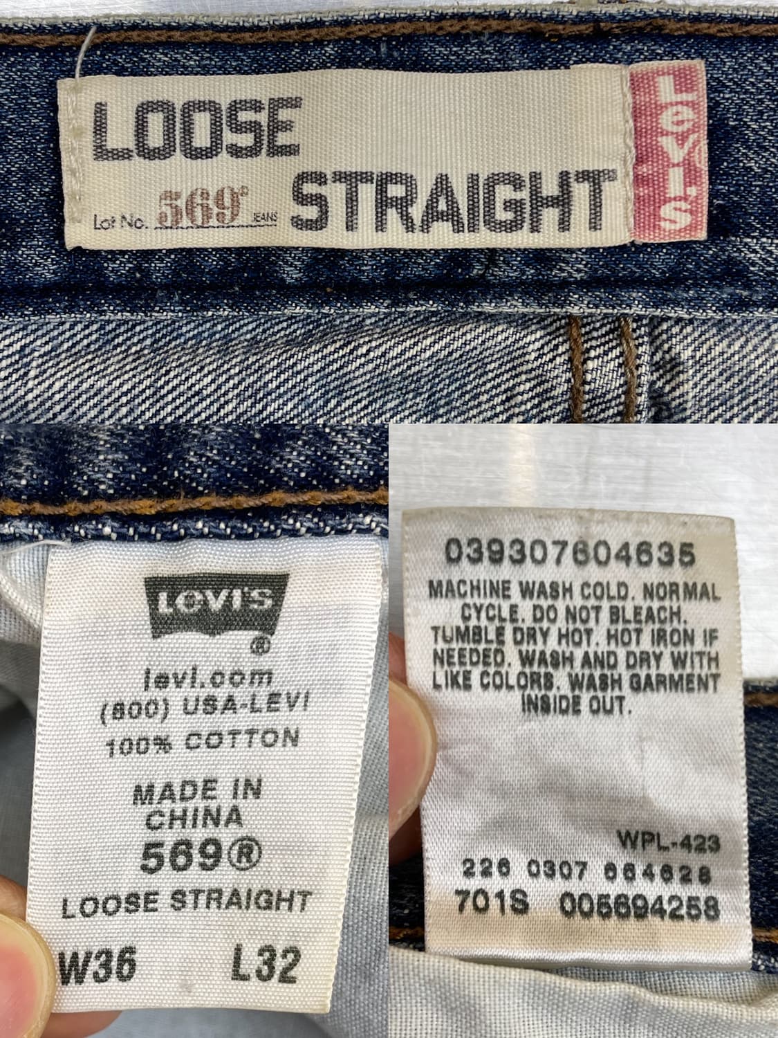 리바이스 569 루즈핏 데님 팬츠 상품이미지9